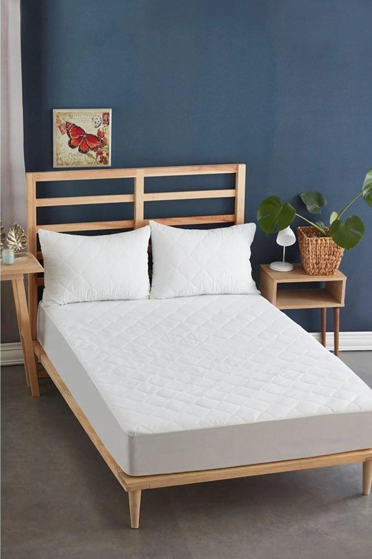 Stain Resistant Quilted Fitted Mattress Protector Mattress 120x200 - Swordslife