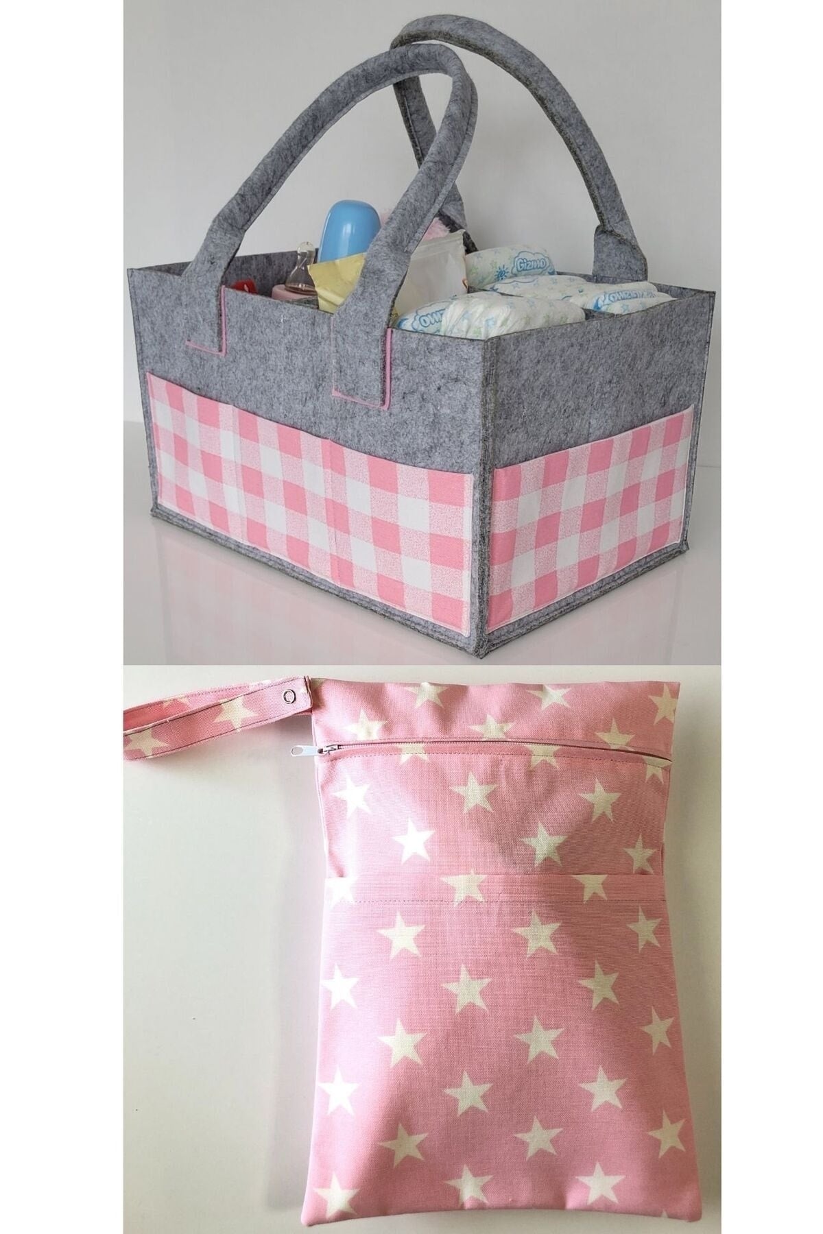 HANDMADE ORGANIZING AND HANGING FUNCTIONAL BABY BAG SET