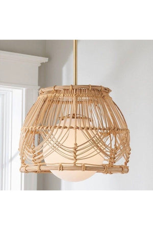 Rattan-Wicker Chandelier Special Production (With Holder Included)
