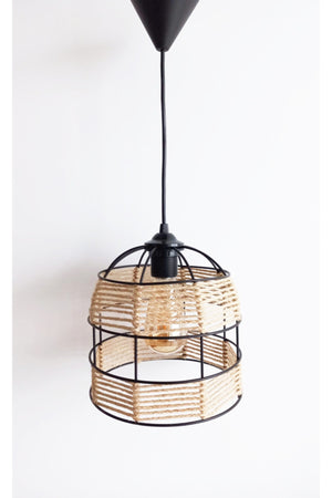 Rope Wrapped Kitchen Entrance (Hall) Young Room Dome Pendant Lamp Chandelier