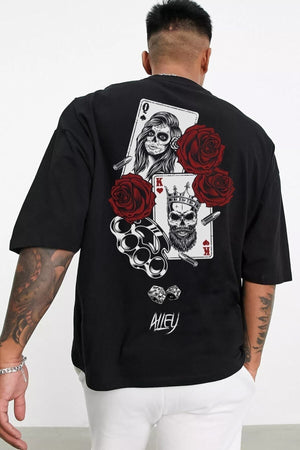 Unisex Black Pastor-Girl Card Back Printed T-Shirt