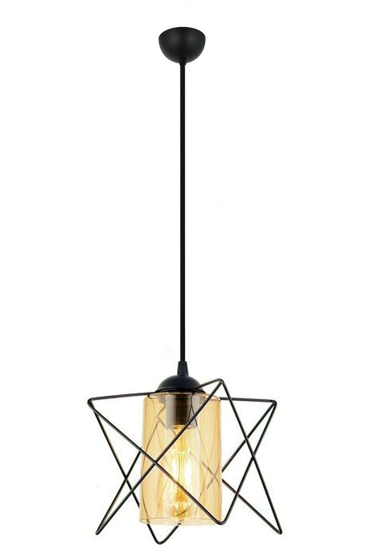 Black Prism Pendant Lamp Star Chandelier
