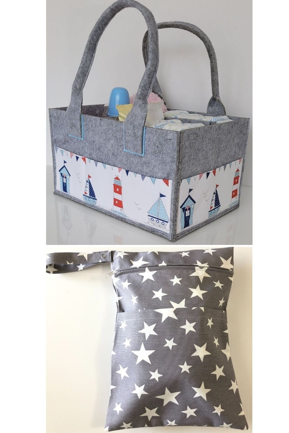 HANDMADE ORGANIZING AND HANGING FUNCTIONAL BABY BAG SET