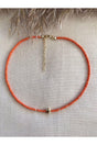 Orange Beaded Star Pendant Necklace - Swordslife