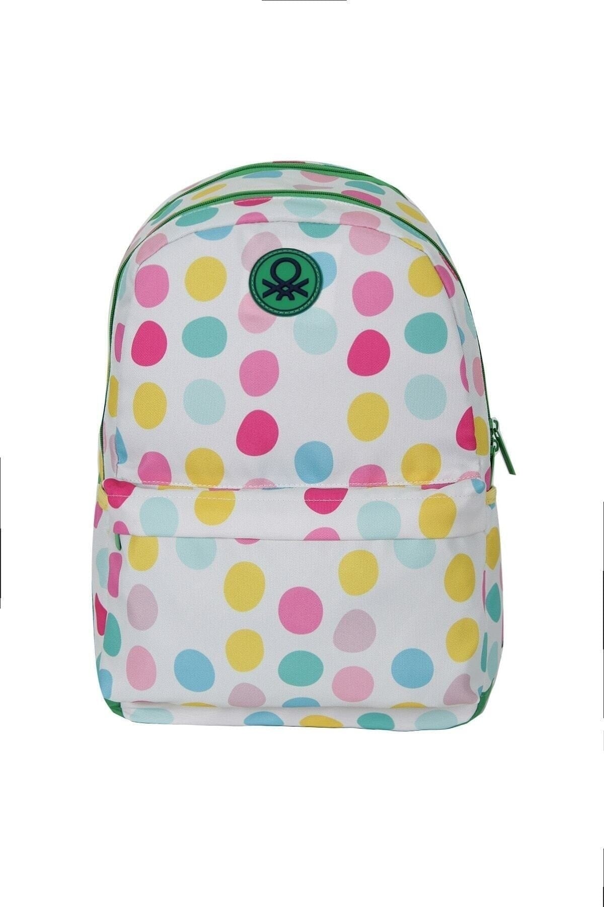 Benetton Primary & Secondary School Backpack 70322 White 43X28X13Cm