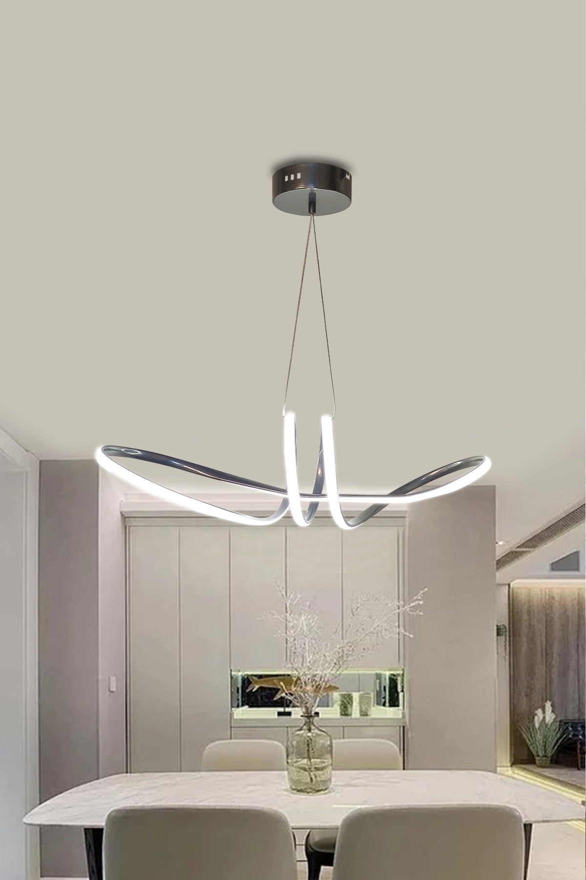 Modern Pendant Lamp Bowtie Led Chandelier