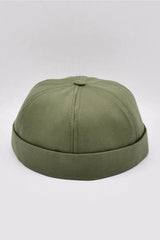 Khaki 100% Cotton Cap Docker Hat