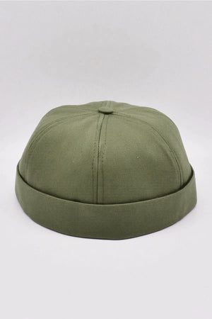 Khaki 100% Cotton Cap Docker Hat