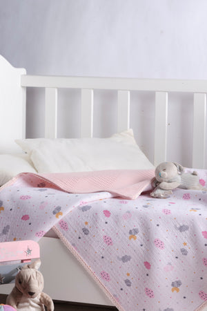Cloud Double Layer Muslin Blanket 100% Cotton Cloth Cover (90*110)