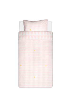 Kids Duvet Cover Single Duvet Cover Set, Pink Color Meridyendukkan 150X200/50X60 Cm