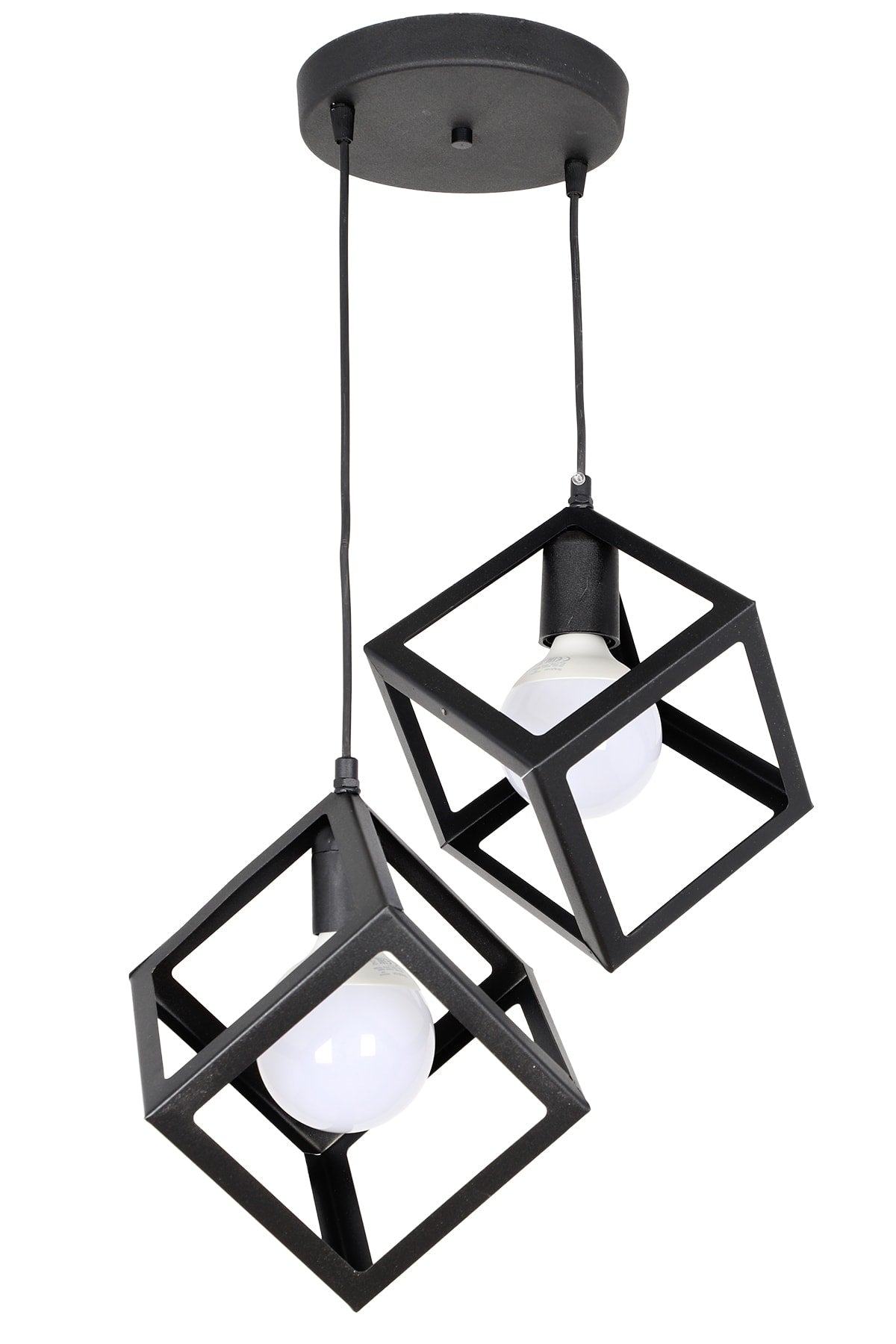 Cube 2nd Black Chandelier