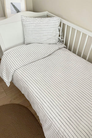 Linen Duvet Cover Set (100X150 - 35X45) - Thin Lined