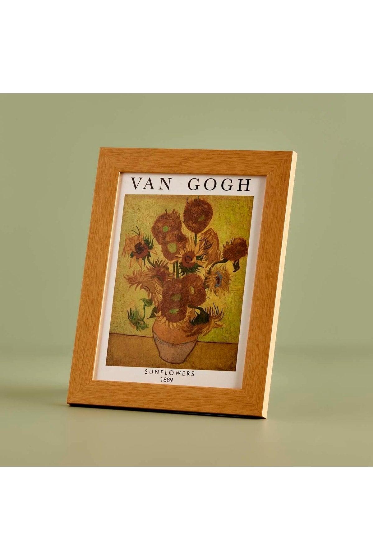 Van Gogh Sunflowers Frame Natural (18x24 Cm) - Swordslife