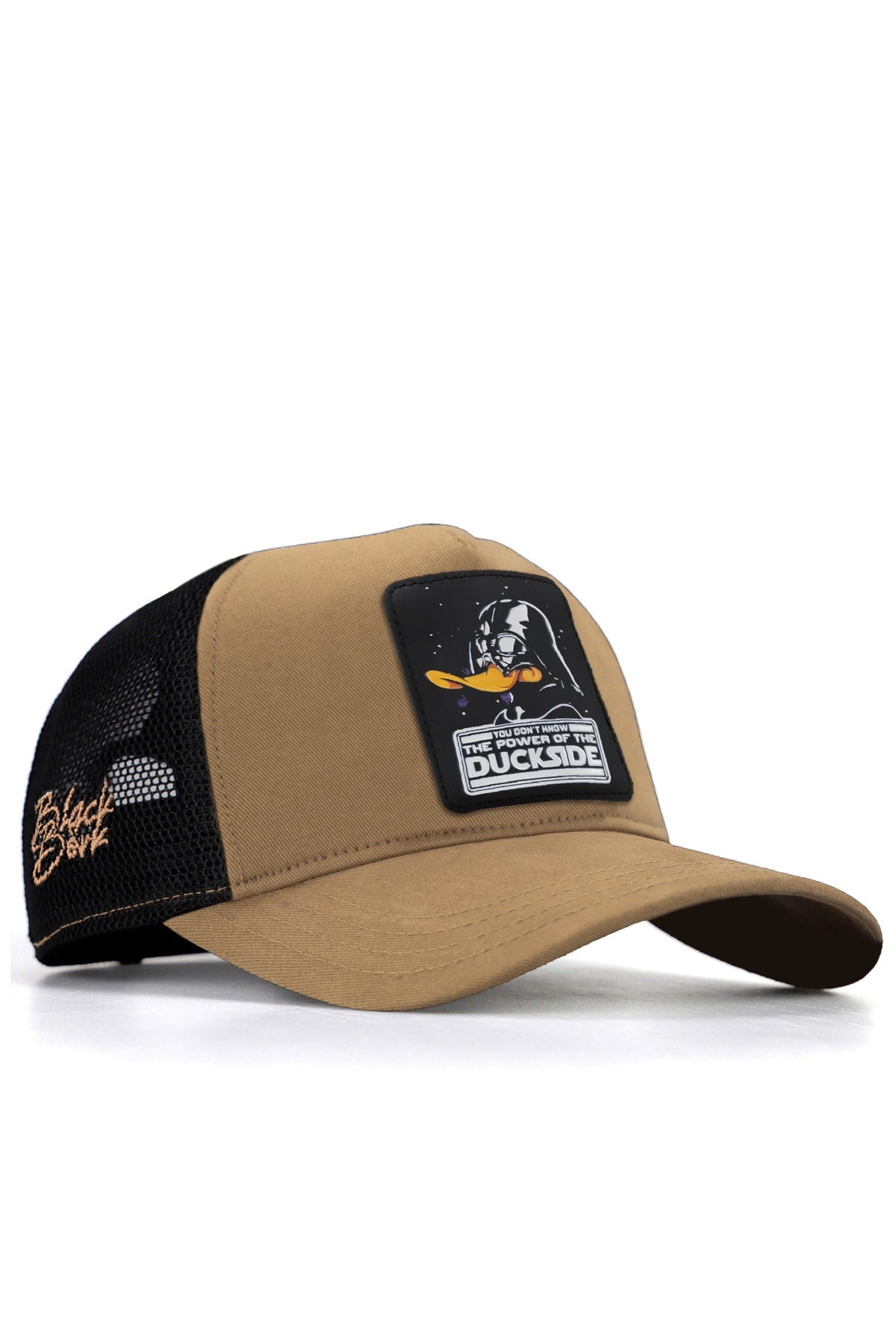 V1 Trucker Duckside - Unisex Mink-Black Hat (Cap) with 11 Code Logo
