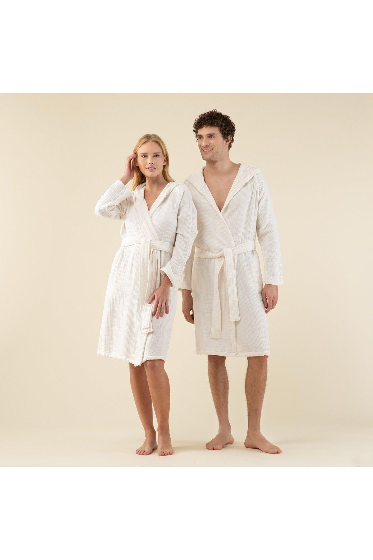 Armin Unisex Bathrobe Ecru - Swordslife