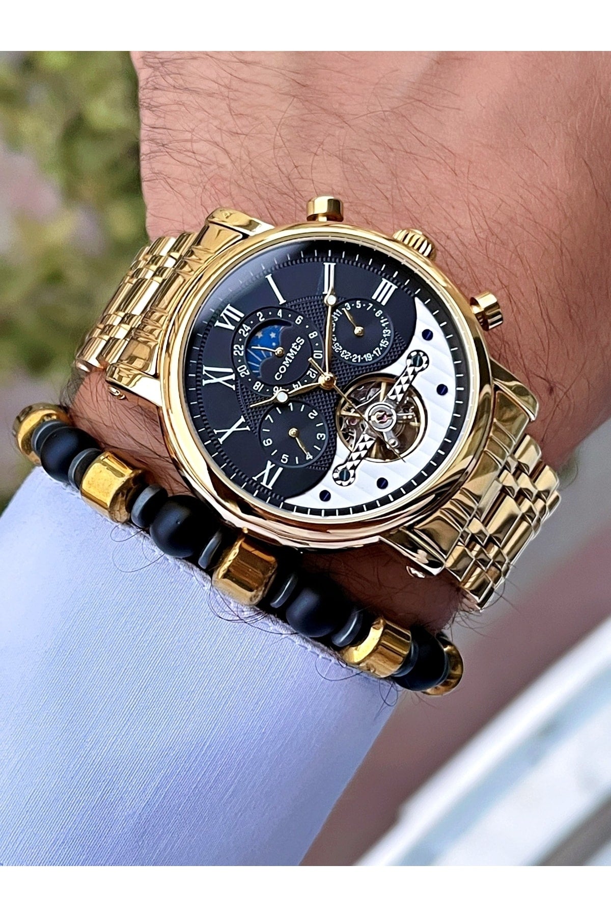 Time Automatic Movement Luxury Men'S Wristwatch