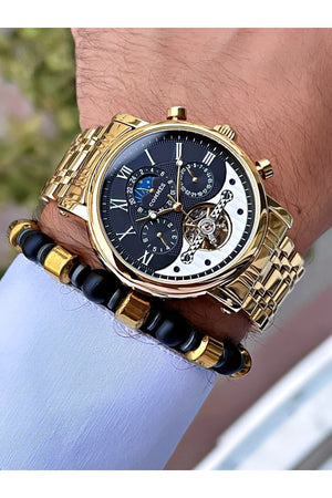 Time Automatic Movement Luxury Men'S Wristwatch