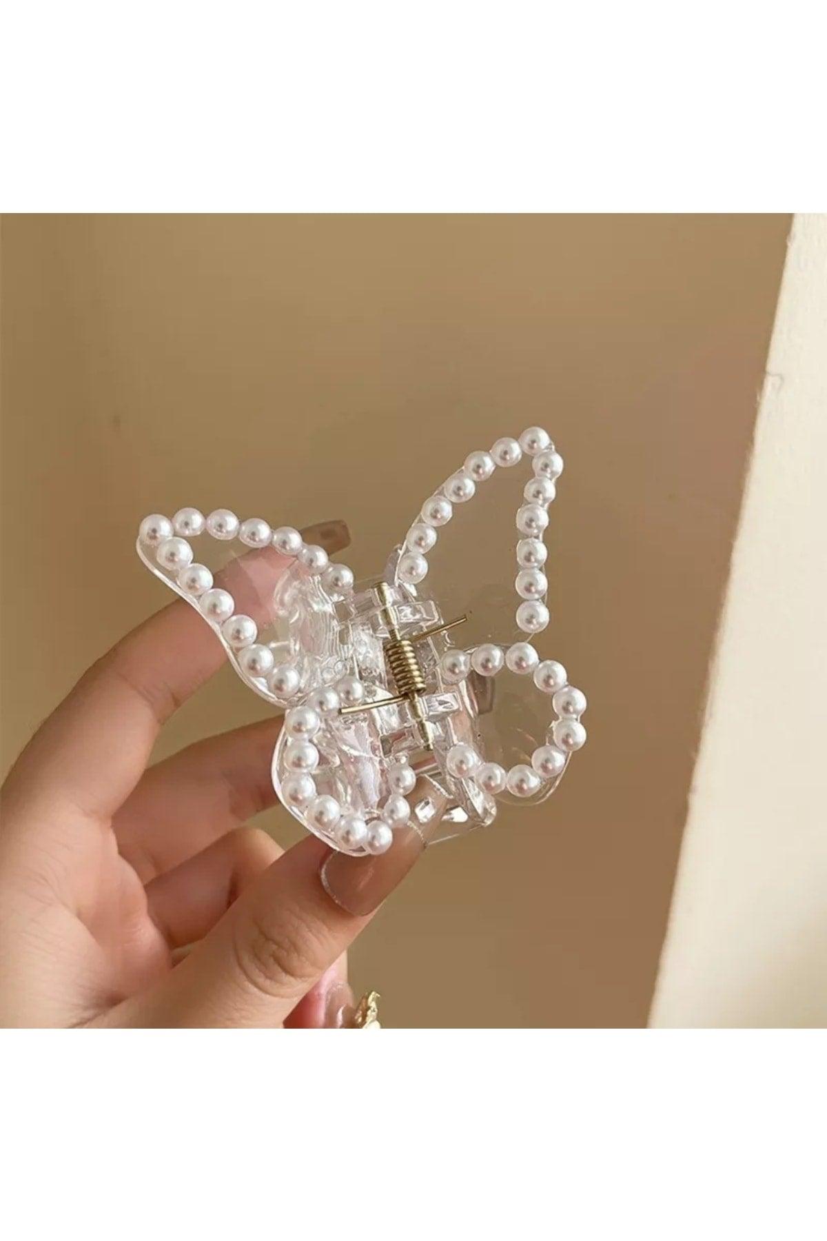 Women's Pearl Transparent Butterfly Clasp Clasp - Swordslife