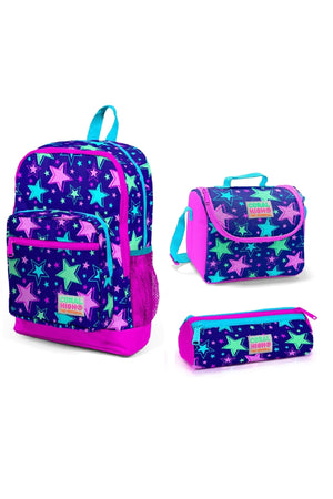 Kids Four Compartment Star 3-Pack School Bag Set