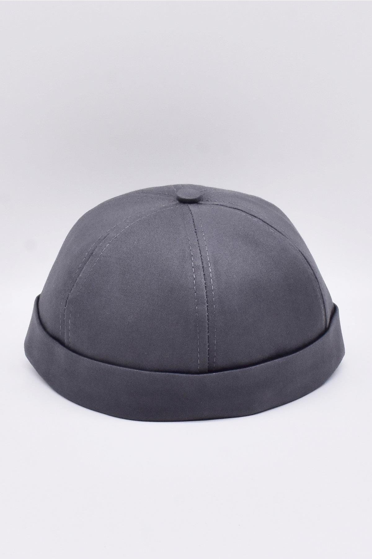 Anthracite 100% Cotton Cap Docker Hat