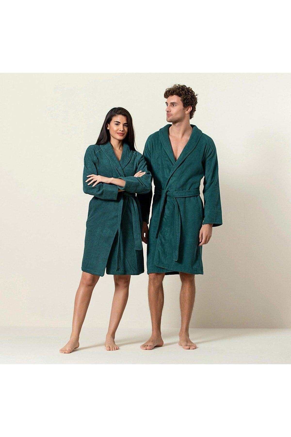 Solid Unisex Bathrobe Green - Swordslife