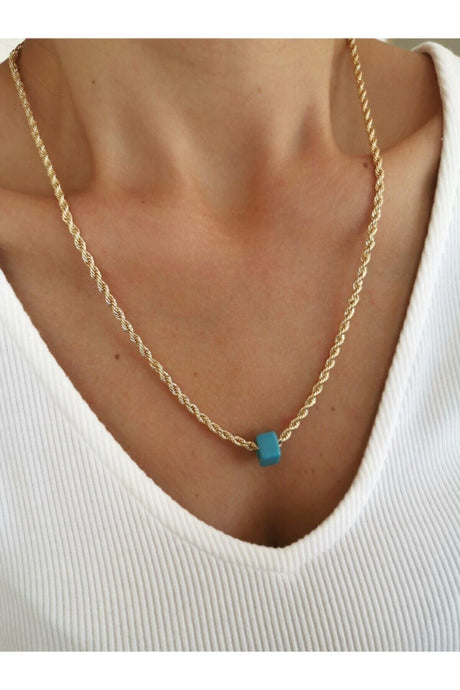 Women's Nostalgic Beaded Twirl Necklace Twirl Necklace - Swordslife