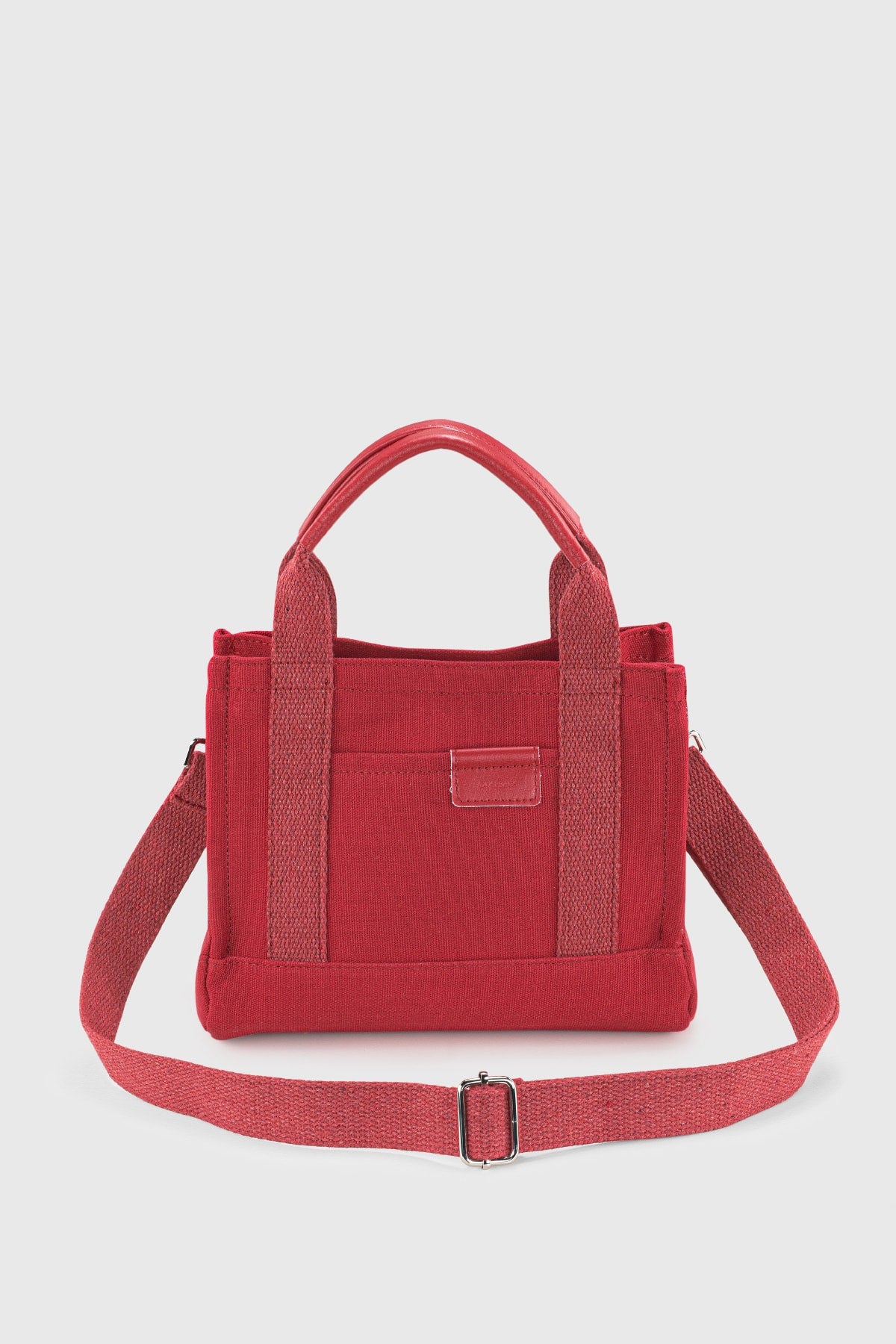 Women'S Red Canvas Tote Bag 232