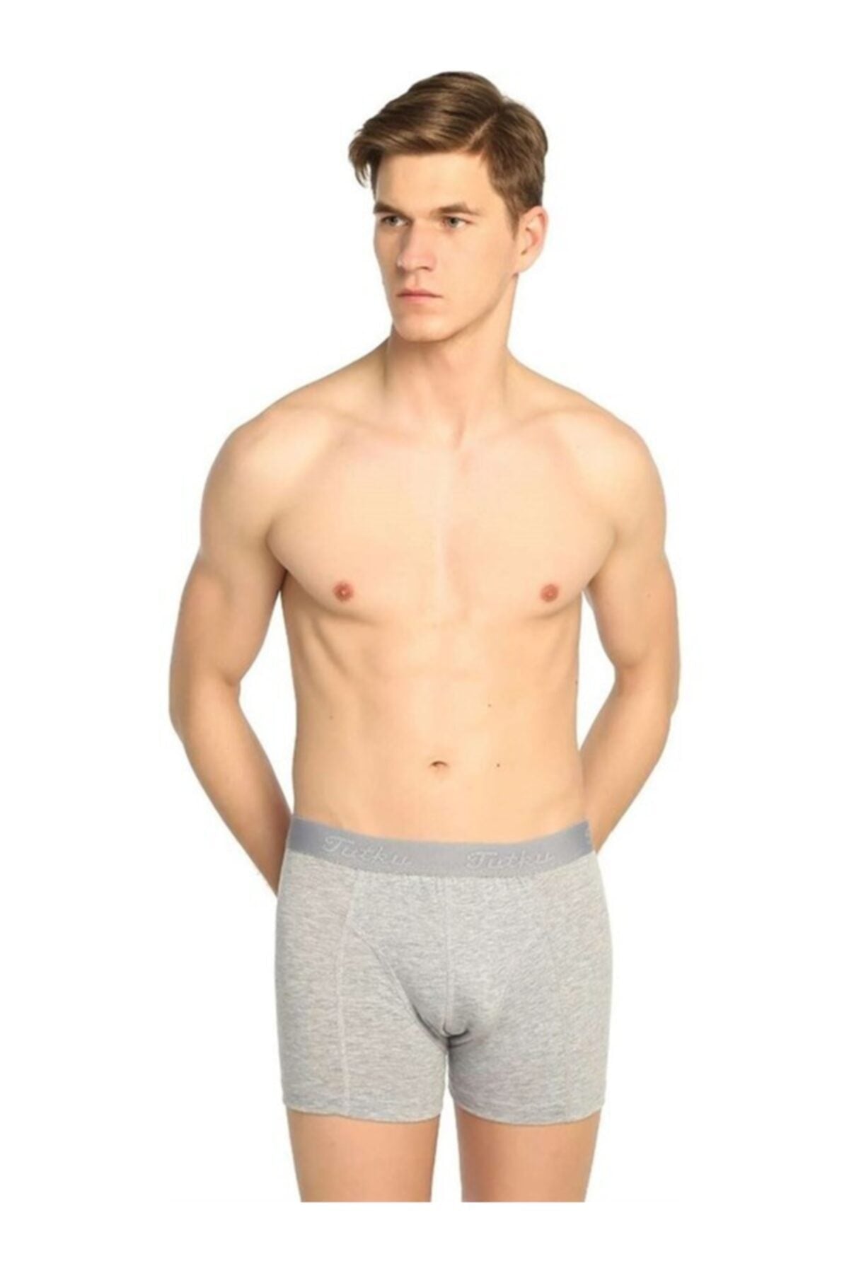 Gray Elastane Lycra Cotton 5-Pack Boxer 0114( Sbvg 0114)