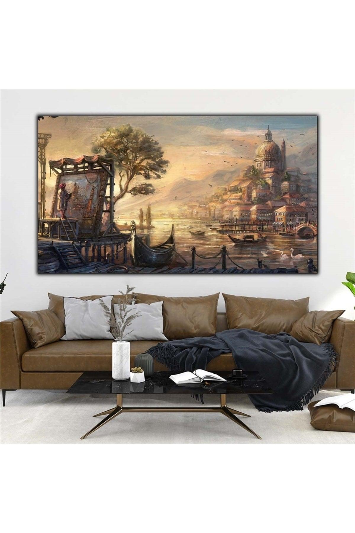 Venetian Oil Painting Textured Canvas Painting - Swordslife