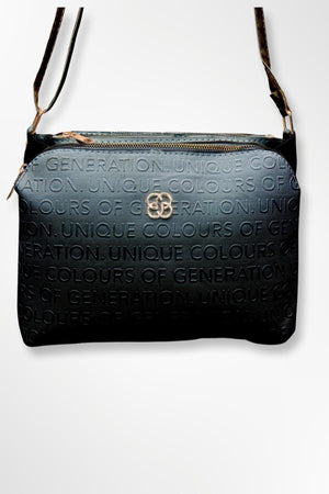 Women'S Bag Black Three Part Shoulder Cross Strap Gogus Bag (A Quality)