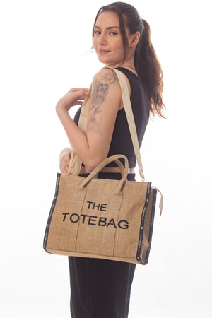 Women Straw Tobacco Tote Bag Long Strap Bag And Shoulder Bag