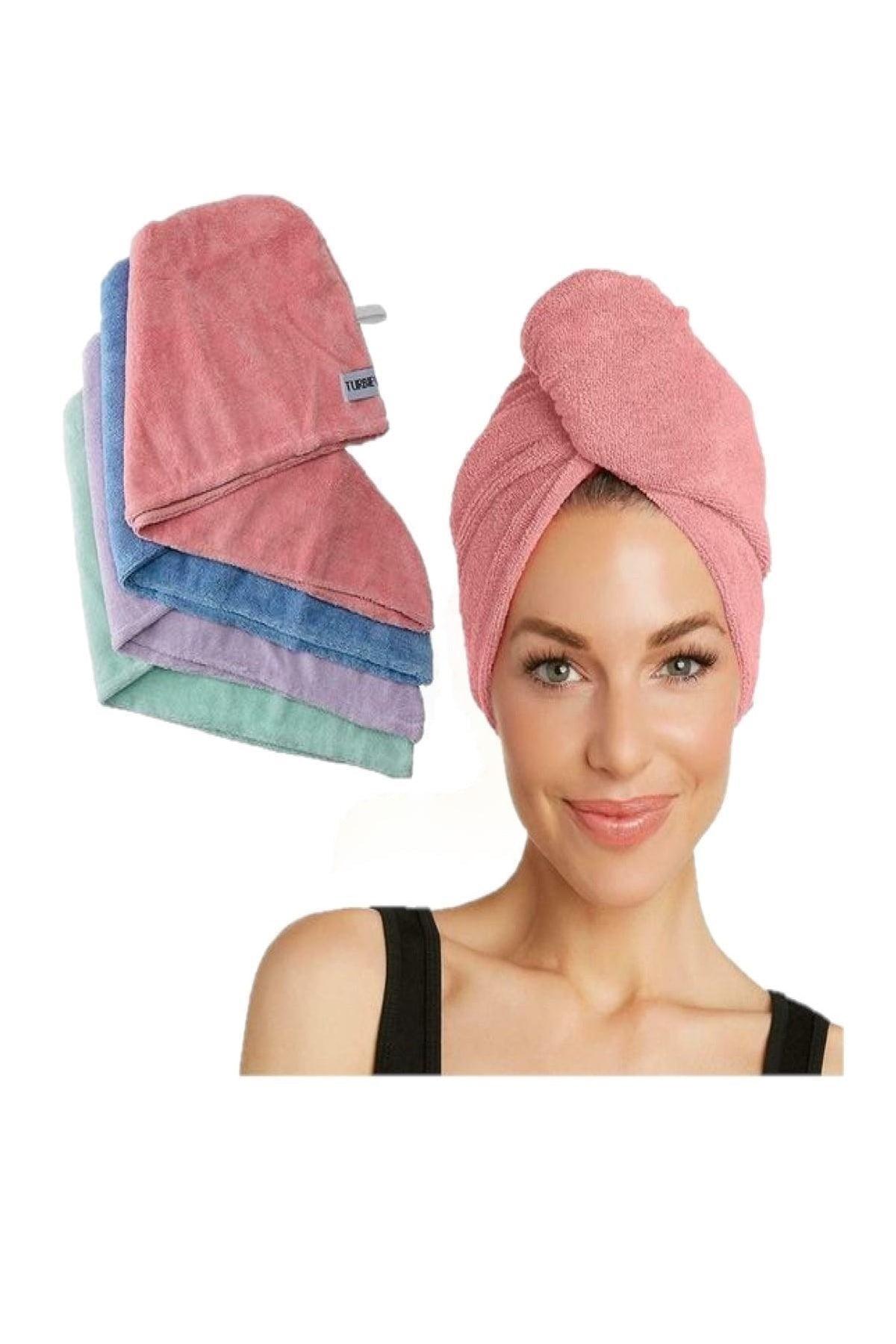 Pink Hair Towel, Hair Cap, Bath For The Beach After The Sea And The Pool - Swordslife