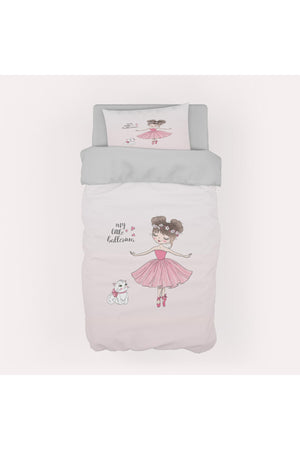 Ceri̇Tti̇ Baby And Kids Room Princess Girl And Kitten Pattern Organic Painted, Colorful Duvet Cover Set