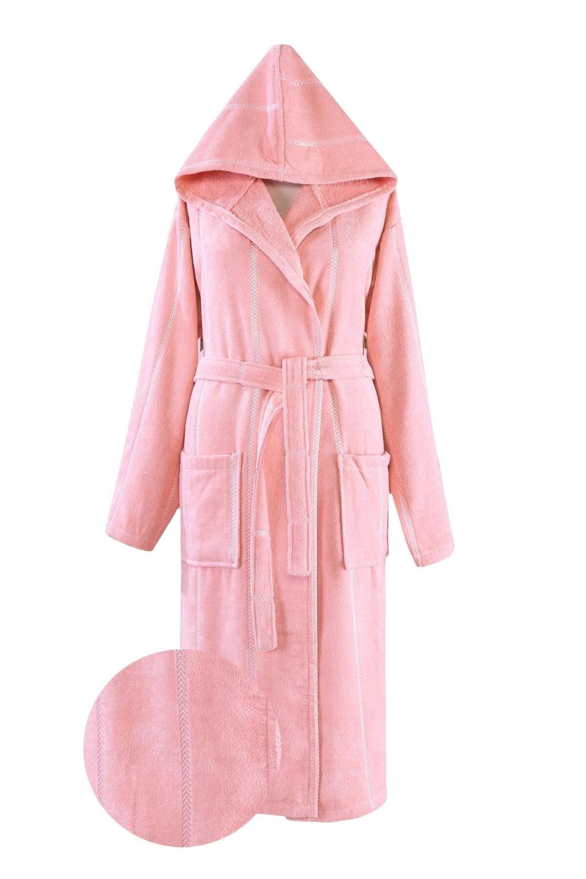 Unisex Pink Cotton Bathrobe - Swordslife