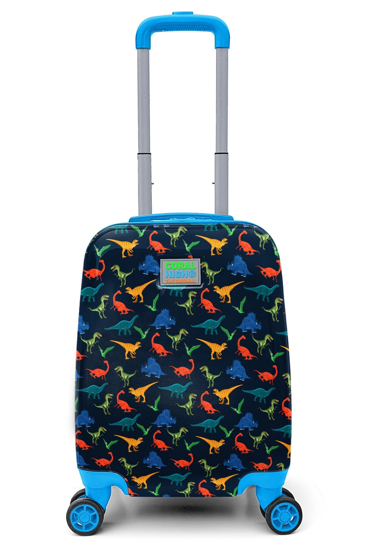 Kids Navy Blue Dinosaur Patterned Child Suitcase 16748