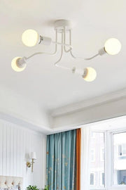 Scorpion Octopus Arm White Color Living Room - Kitchen - Bedroom 4-Piece Chandelier