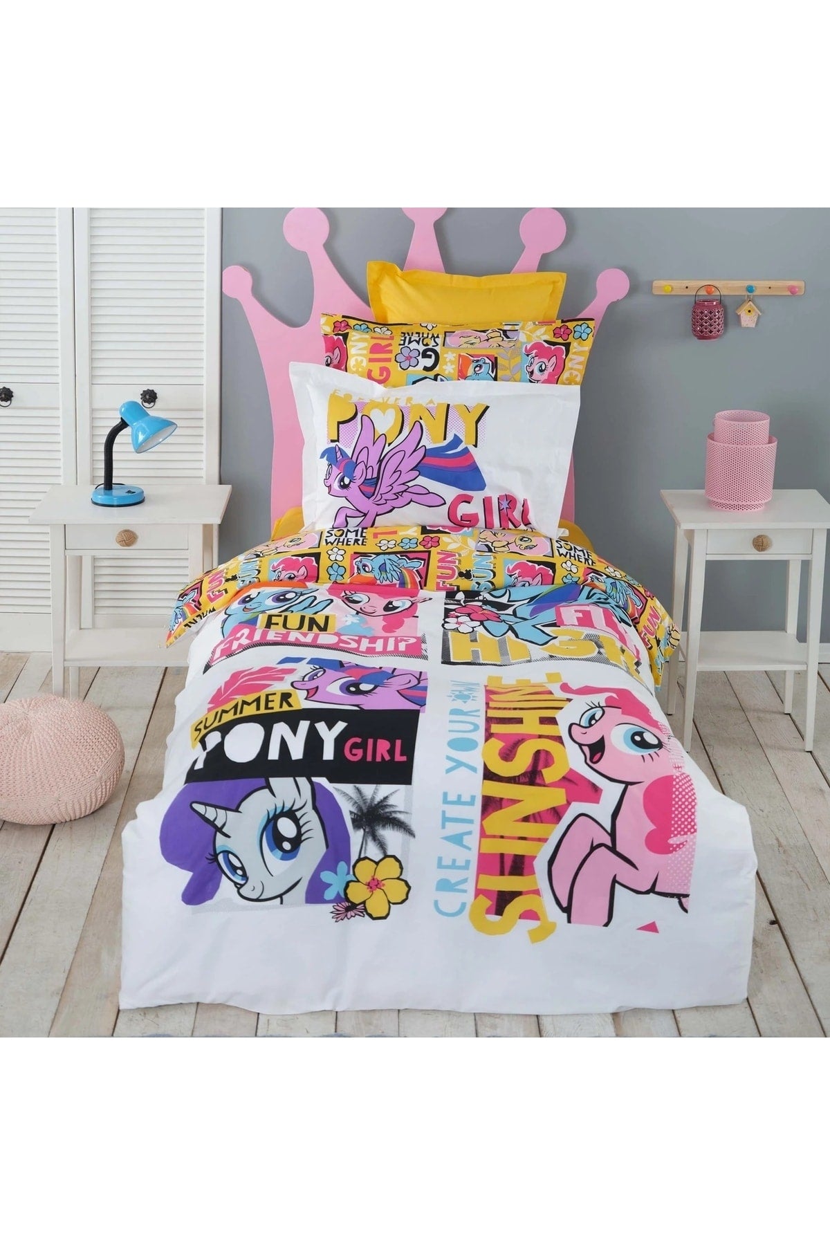 My Little Pony By Summer 100% Cotton Single Duvet Cover Set