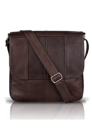 Crossman Genuine Leather Unisex Crossbody Messenger Bag