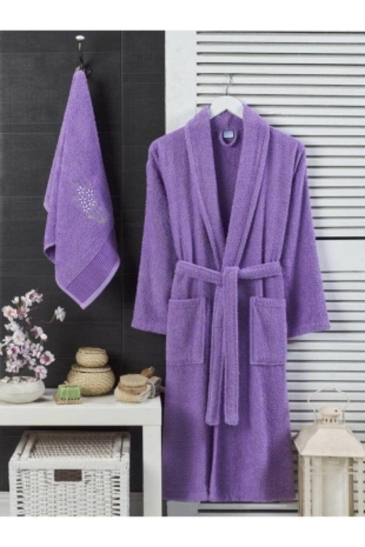 Elmira Şalyaka Women Men Cotton Towel Bath Robe Set - Swordslife