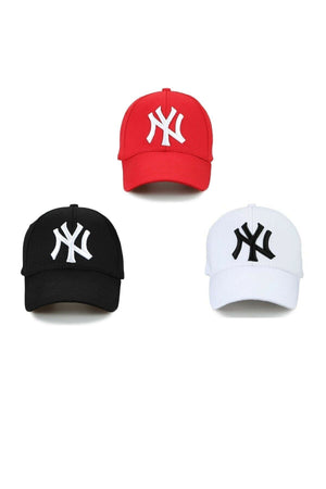 Unisex Ny 3 Pcs Red Hat Set