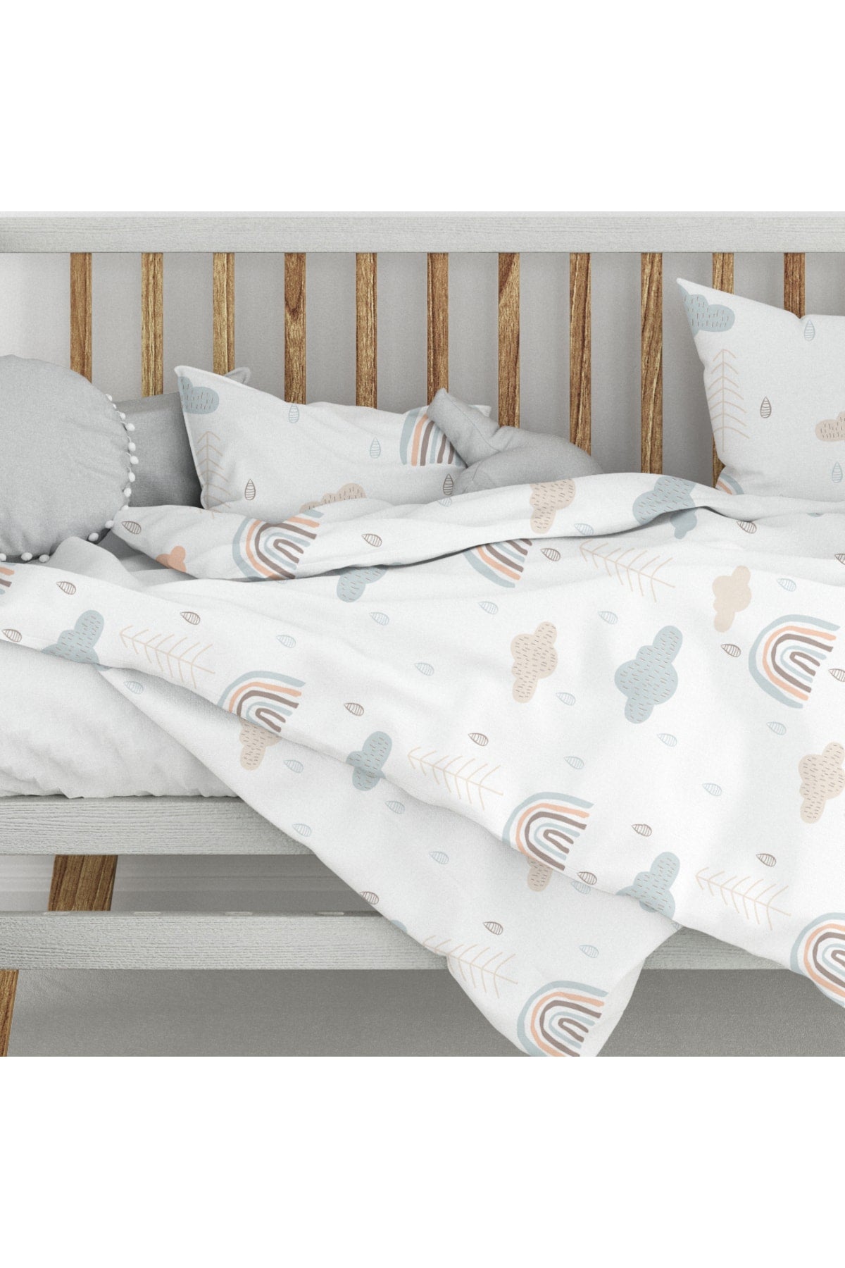 Rainbow Ranforce Duvet Cover Set Without Sheets