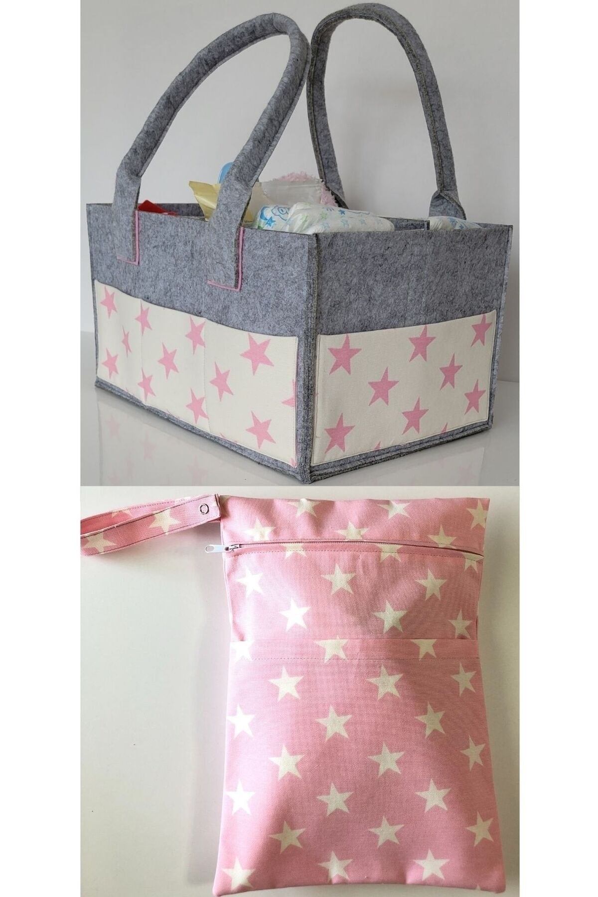 HANDMADE ORGANIZING AND HANGING FUNCTIONAL BABY BAG SET