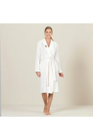 Aline Women's Bathrobe Ecru - Swordslife