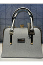 Aslı 075 Women's Silver Gray Glittery Evening Dress Elegant Hand And Shoulder Bag - Swordslife