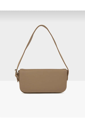 Women'S Mink Clamshell Baguette Bag