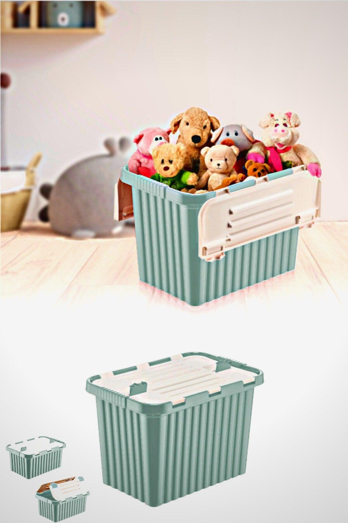 2 Lid Double Lid Agri Locked Toy Storage Box Multi-Purpose Box 16 lt - Swordslife