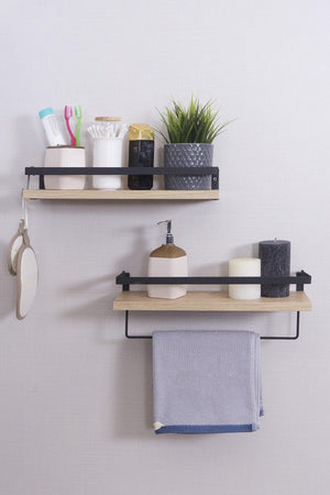 2 li Badezimmer Regal Handtuch Dekorative Badezimmer Organizer Mehrzweck Seifenspender Shelf - Swordslife
