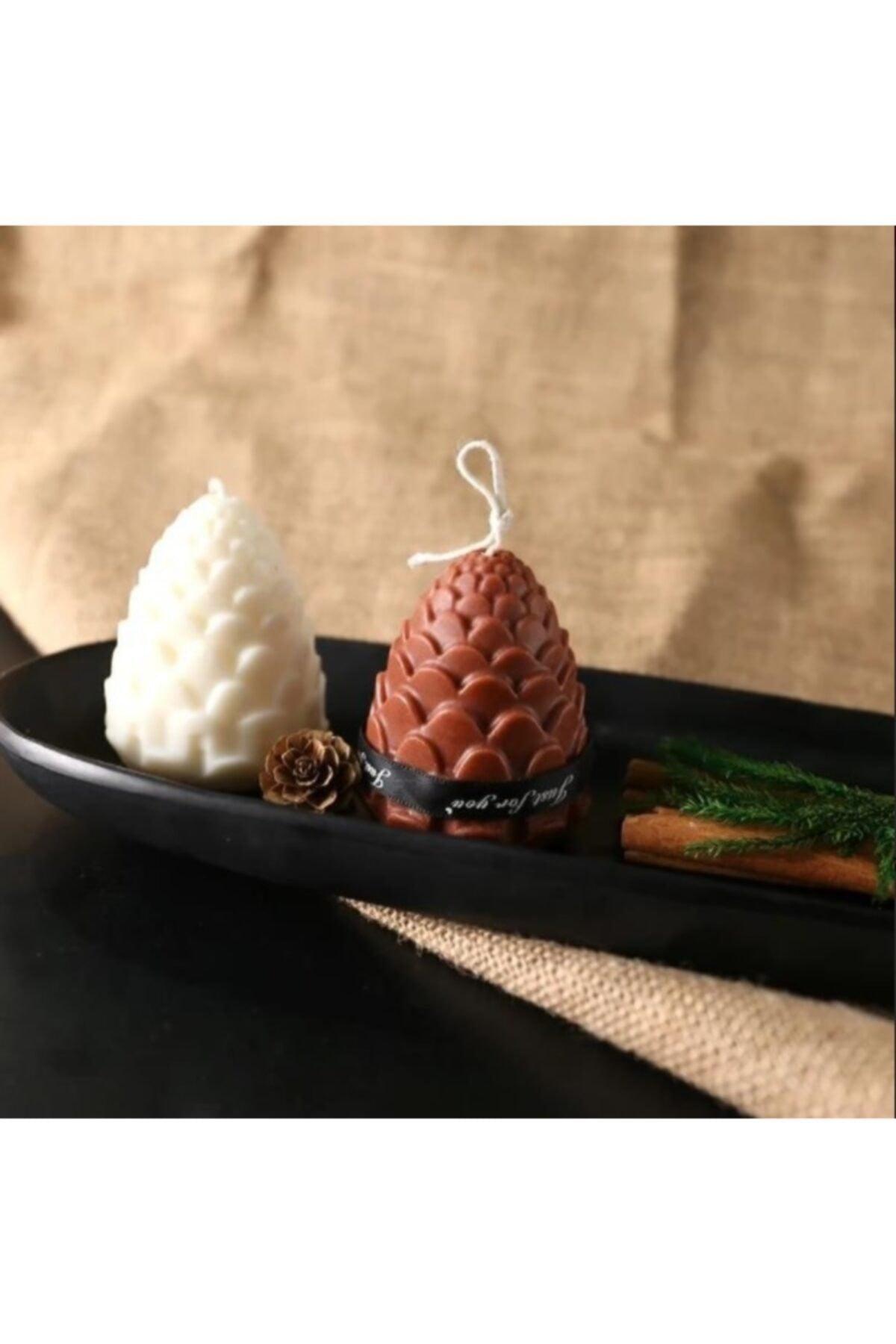 Set of 2 Decorative Scented Cone Candles Christmas Candles New Year New Year - Swordslife