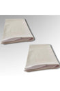 2 Zippered White Pillow Covers 1st Class Fabric - Swordslife