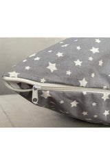 Double Zippered Star Pattern Pillow Cover - Swordslife